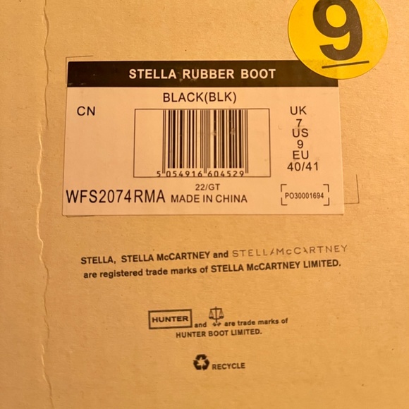 Hunter Stella McCartney rain boots - Size 9 - Picture 4 of 6
